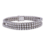 Bracciale tennis - Brillanti 12,83ct. F/G -VVS, oro 18kt. peso totale 32,70gr