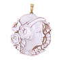 Ciondolo spilla Cameo - Oro giallo 18kt. con brillanti