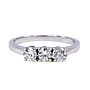 Anello Trilogy - Brillanti 0,48ct. G-VS1, oro 18kt.