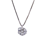 Collana fiore - Brillanti 0,20ct. G-VS, oro 18kt. peso totale 3,40gr