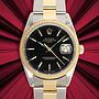 Rolex Oyster perpetual date - ref:15223 , Rolesor 18kt Yellow on steel,  Rolex Box & Papers, 1998