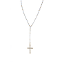 Collana Rosario croce -  Perle giapponesi, oro 18kt.